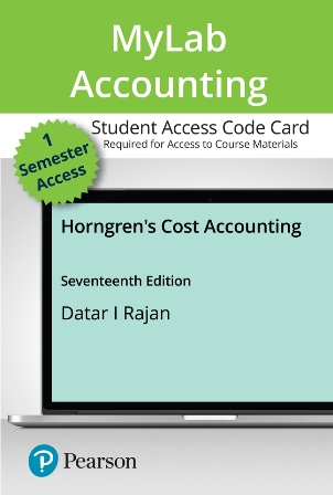 Solution Manual for Horngren’s Cost Accounting 17th Edition Datar 