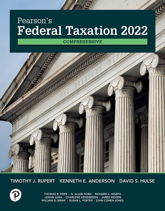 Test Bank (Download Online) for Pearson’s Federal Taxation 2022 Comprehensive, 35th Edition, Timothy J. Rupert, Kenneth E. Anderson, Da