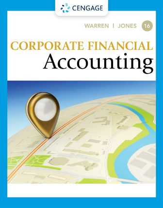Test Bank for Corporate Financial Accounting 16th Edition Warren