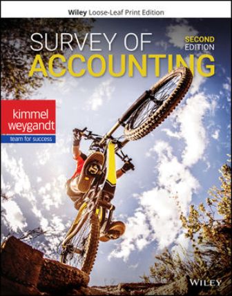 Test Bank for Survey of Accounting 2nd Edition Kimmel 