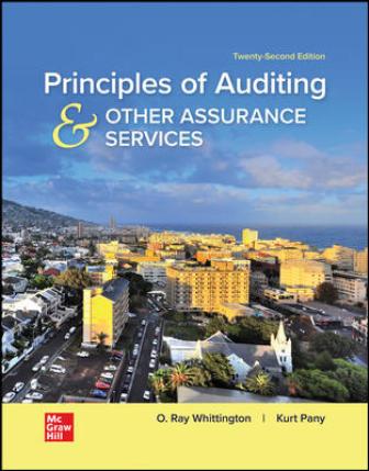 Test Bank for Principles of Auditing & Other Assurance Services 22nd Edition Whittington