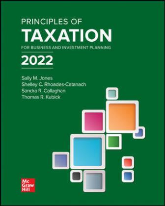 Test Bank (Download Online) for Principles of Taxation for Business and Investment Planning 2022 Edition, 25th Edition, Sally Jones, Sh