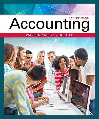 Solution Manual for Accounting 27th Edition Warren