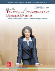 Test Bank for McGraw-Hill’s Taxation of Individuals and Business Entities 2019 Edition 10th Edition by Spilker