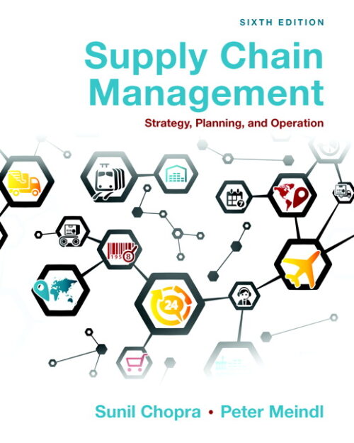 Test Bank for Supply Chain Management Strategy, Planning, and Operation, 6th Edition Sunil Chopra