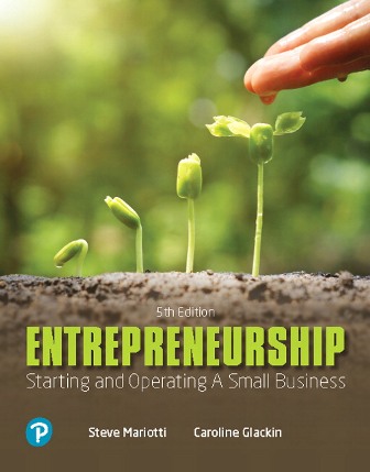 Test Bank for Entrepreneurship: Starting and Operating A Small Business 5th Edition Glackin