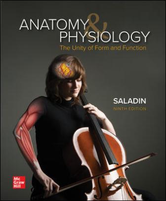 Solution Manual for Anatomy and Physiology: The Unity of Form and Function, 9th Edition, Kenneth Saladin